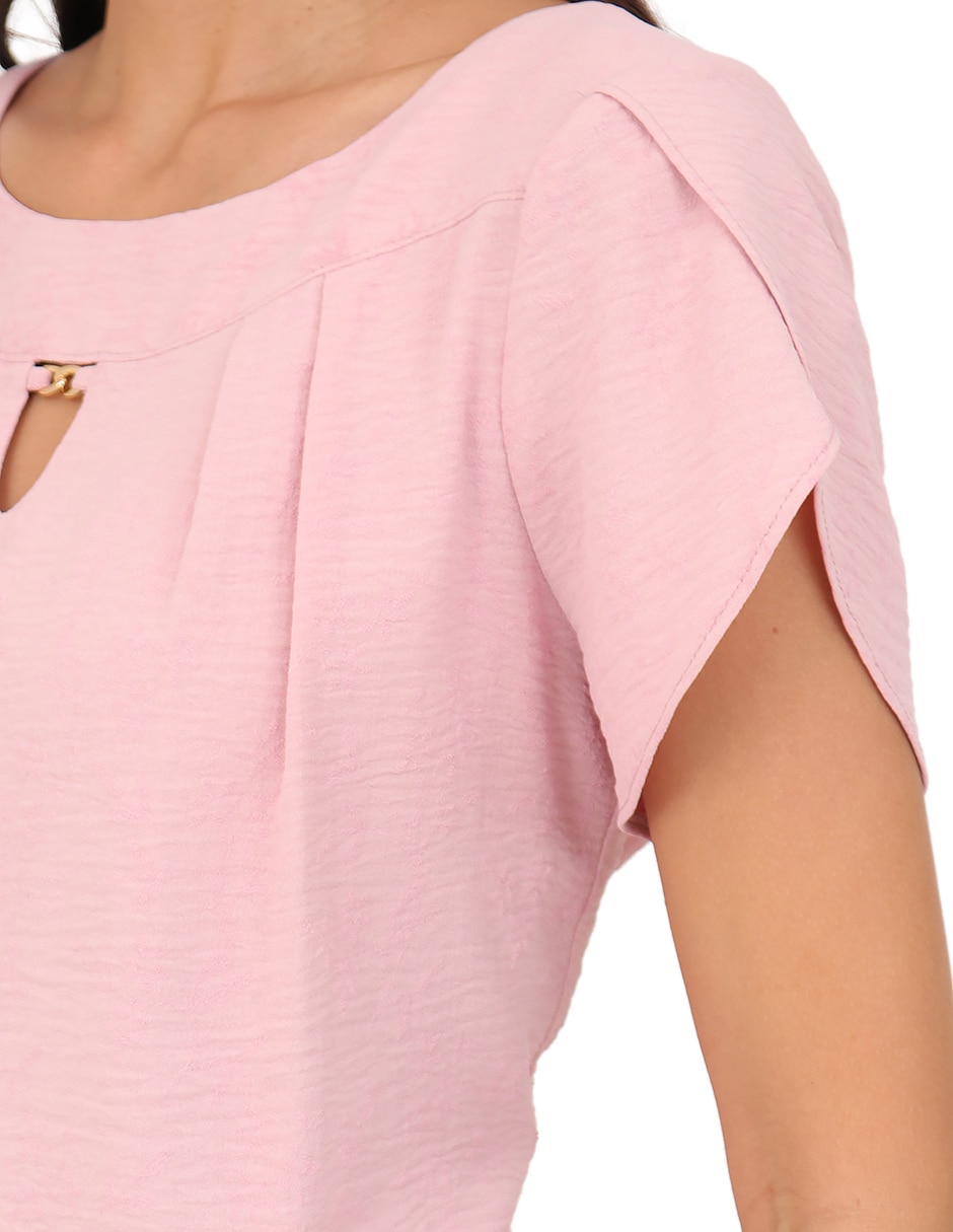 Blusa manga corta para mujer 4