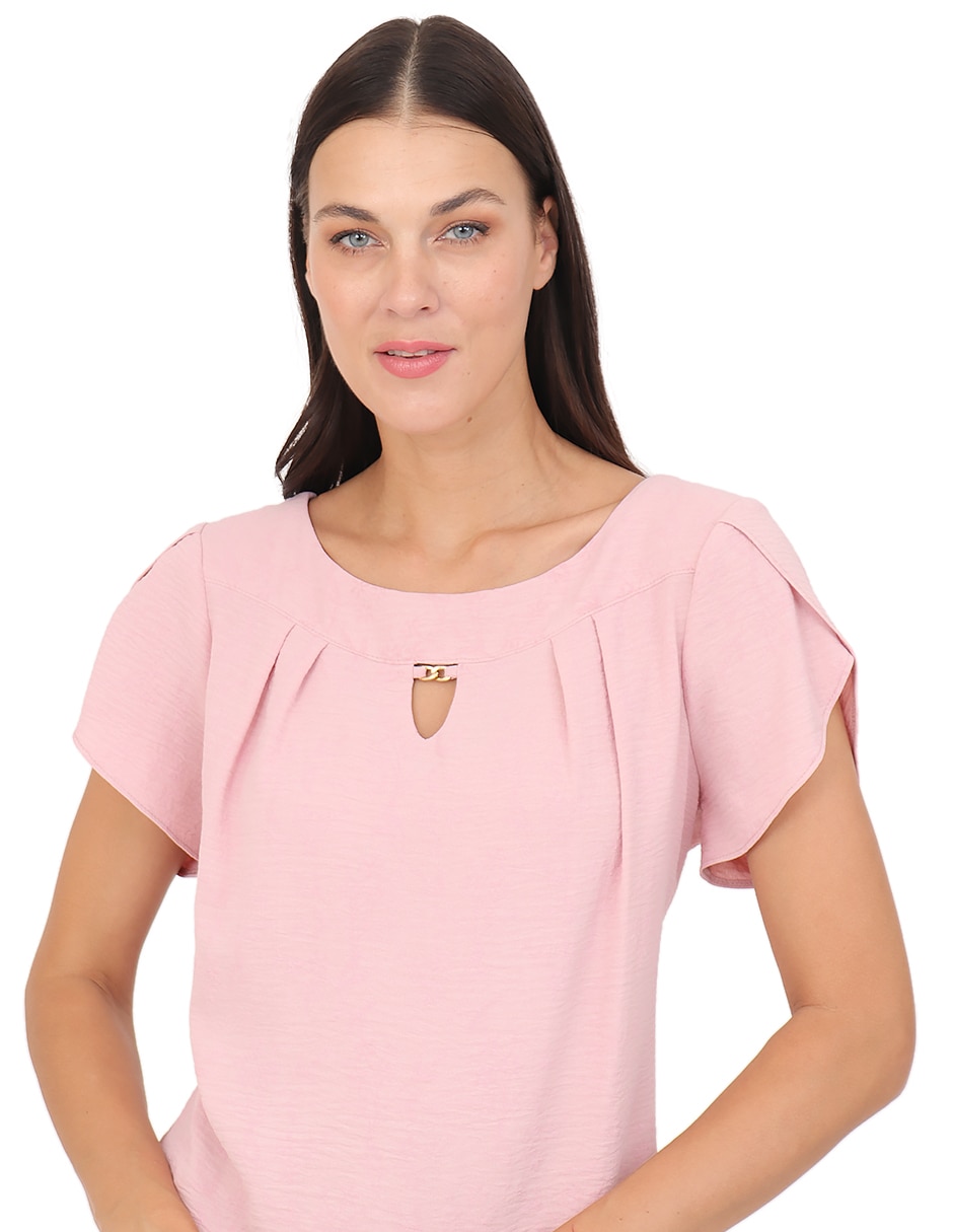 Blusa manga corta para mujer 5
