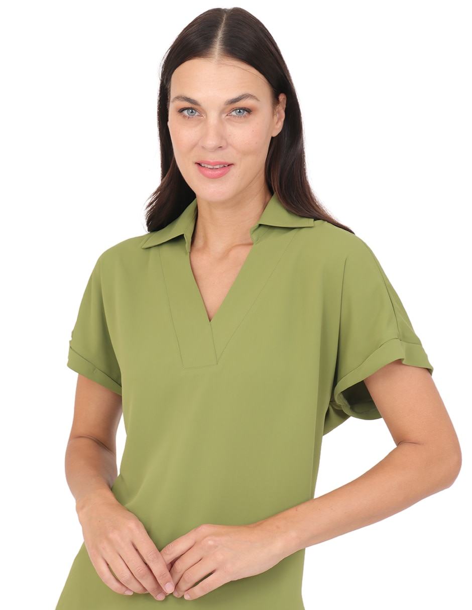 Blusa manga corta para mujer 5