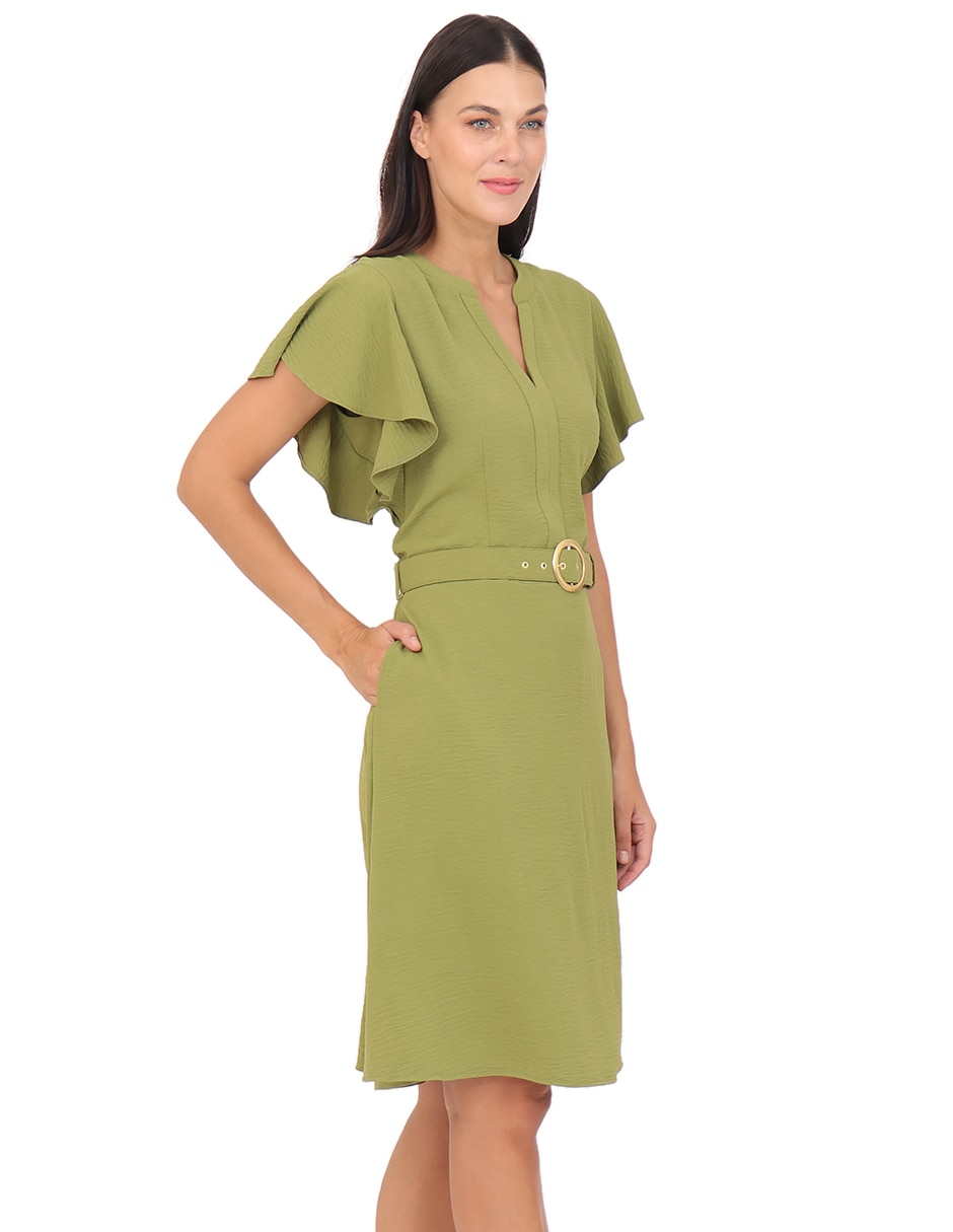 Vestido arriba de la rodilla casual para mujer 2