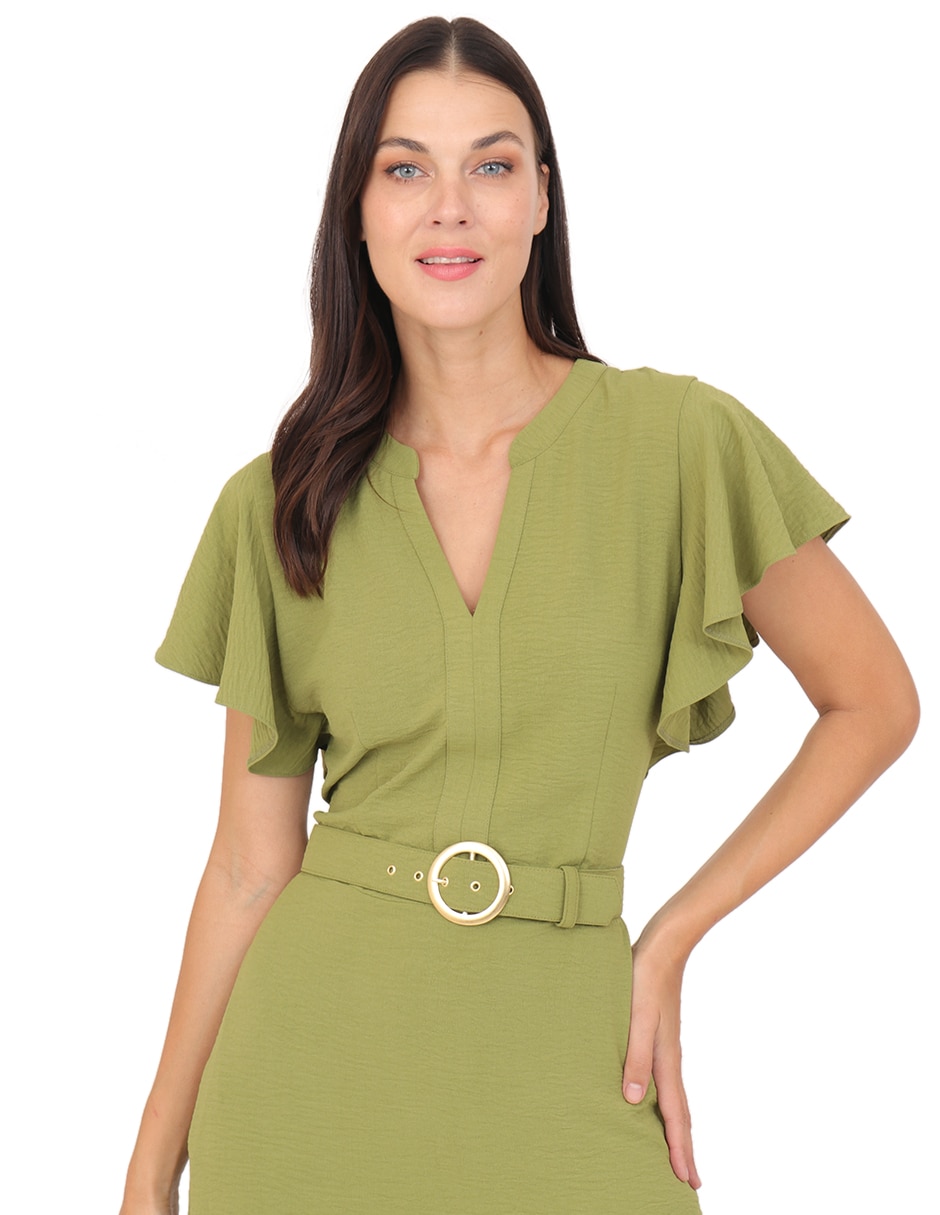 Vestido arriba de la rodilla casual para mujer 4
