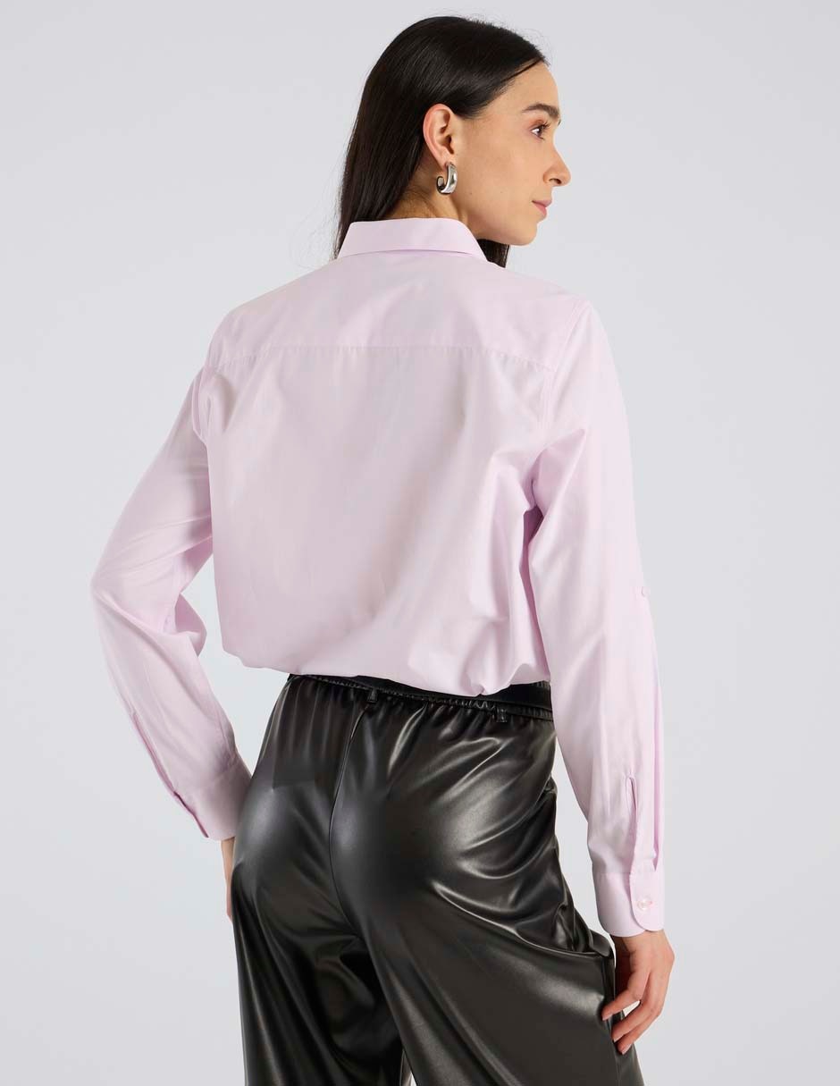 Blusa camisera manga larga para mujer 2