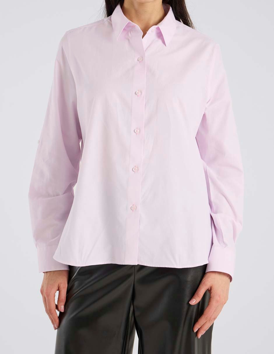 Blusa camisera manga larga para mujer 5