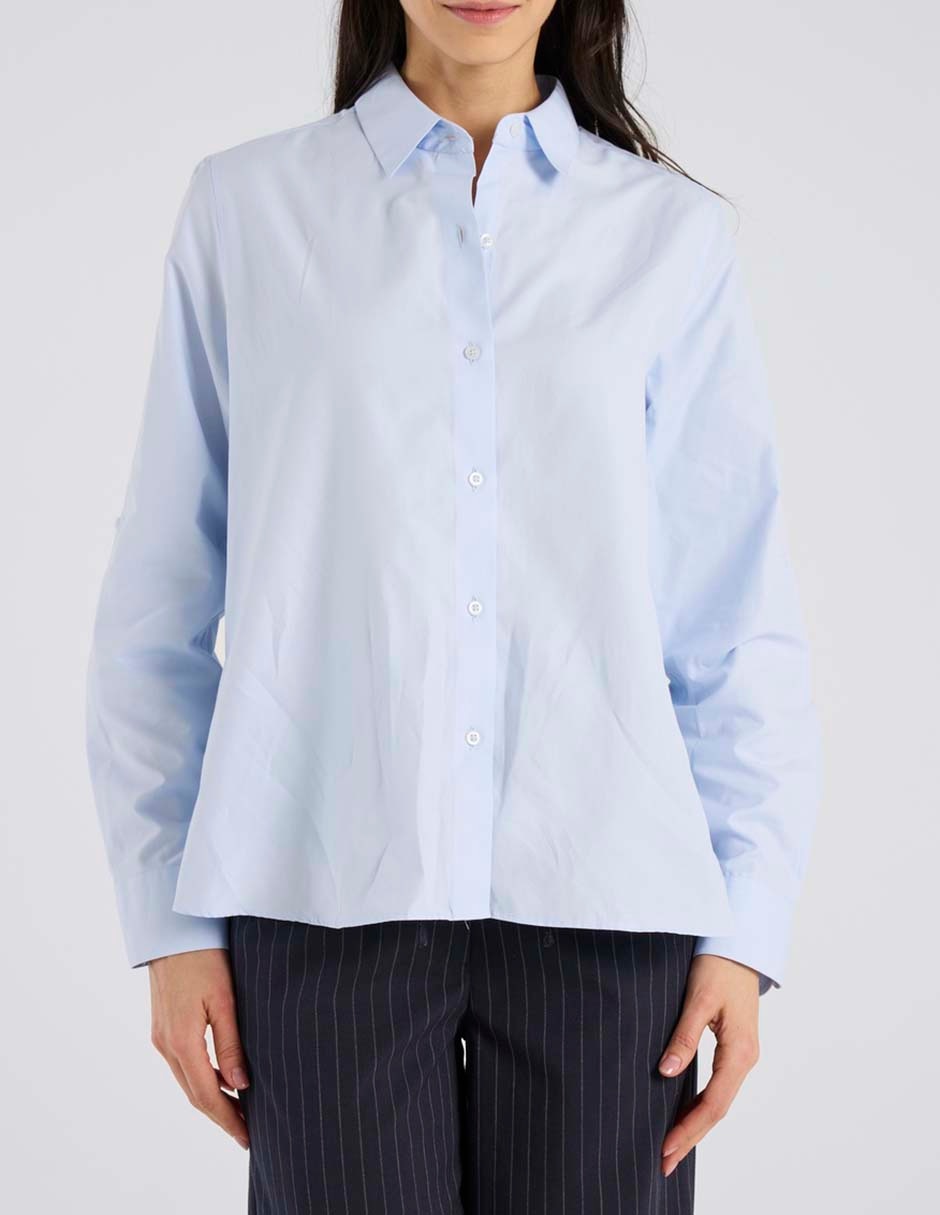 Blusa camisera manga larga para mujer 5