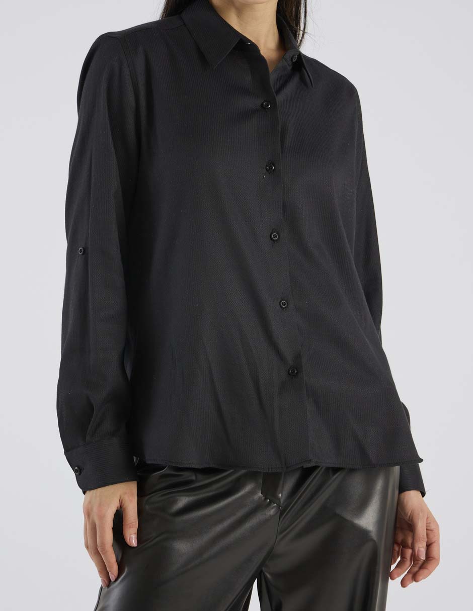 Blusa camisera manga larga para mujer 5