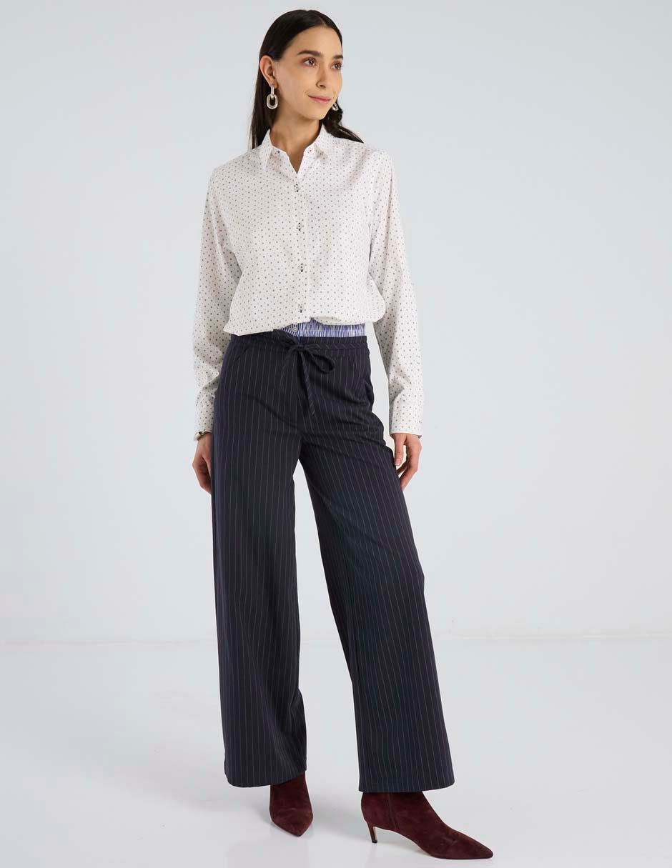 Blusa camisera manga larga para mujer 3