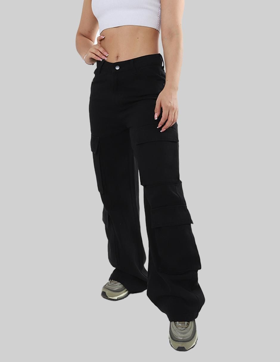 Jeans cargo relajado para mujer