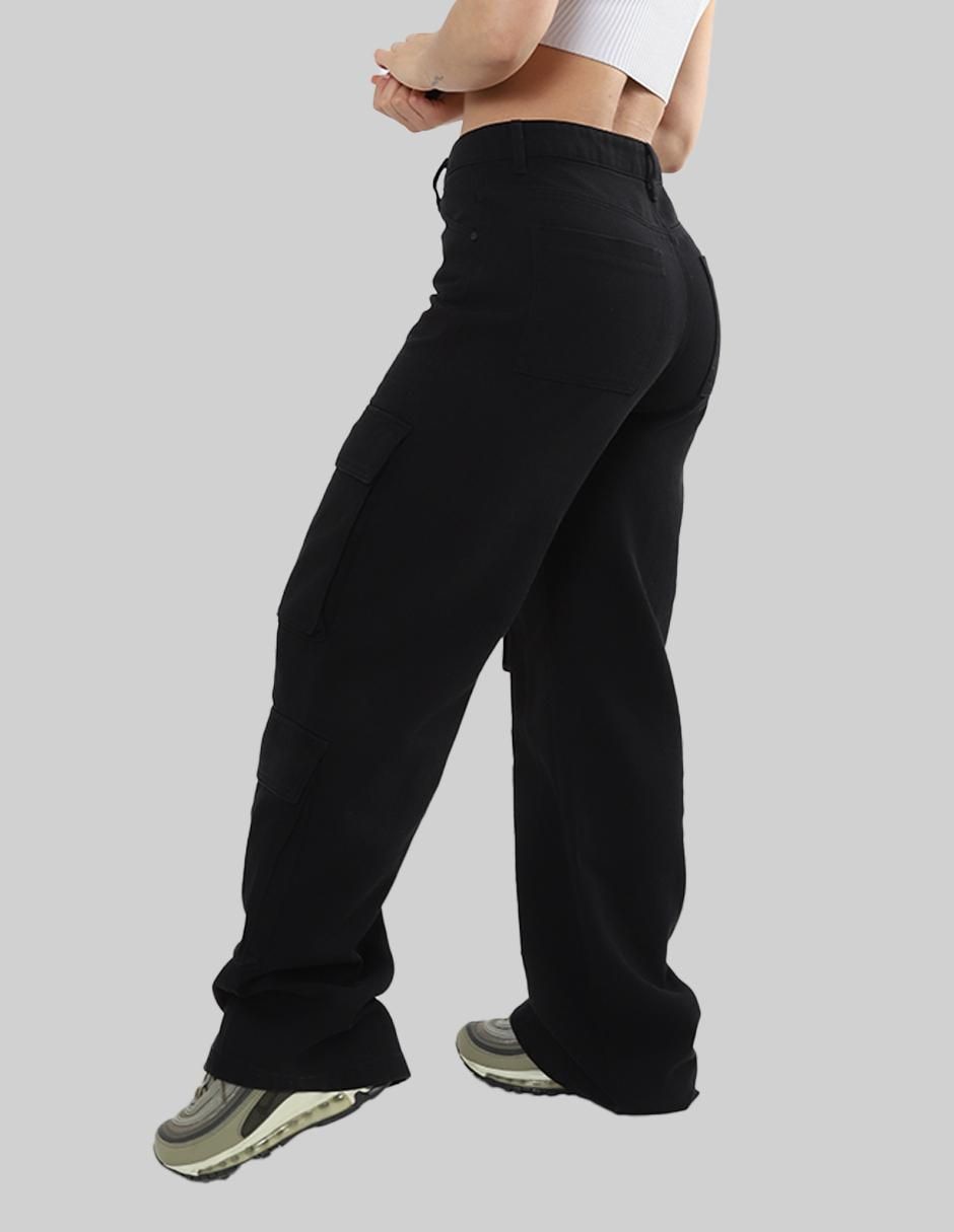 Jeans cargo relajado para mujer 3