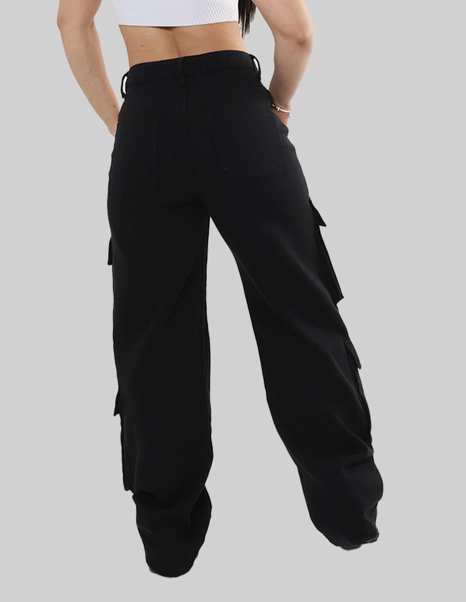 Jeans cargo relajado para mujer 4