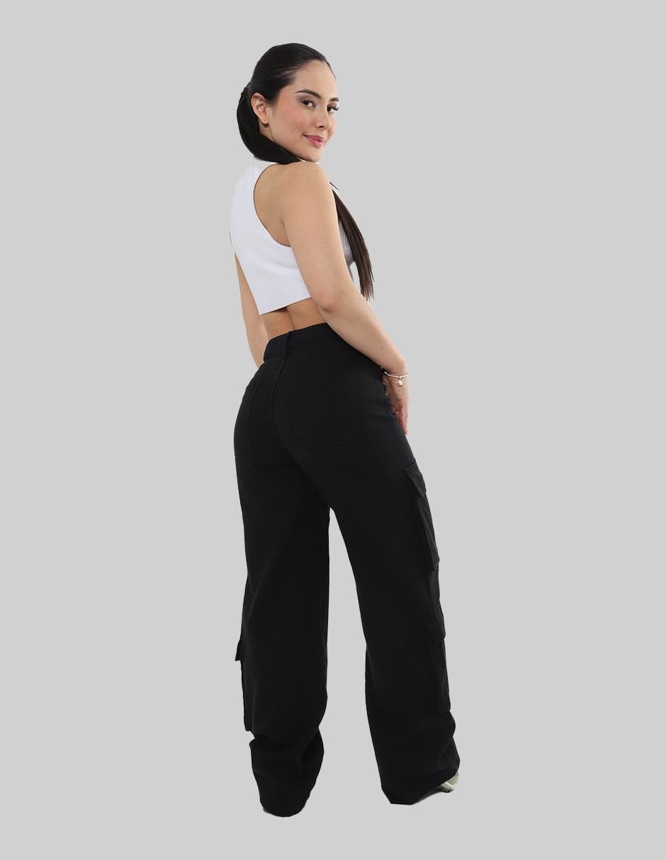 Jeans cargo relajado para mujer 5