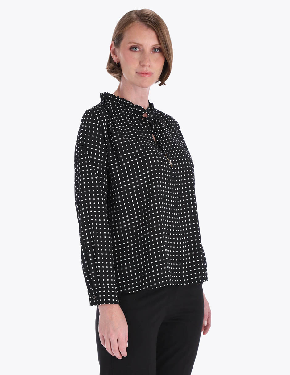 Blusa manga larga para mujer