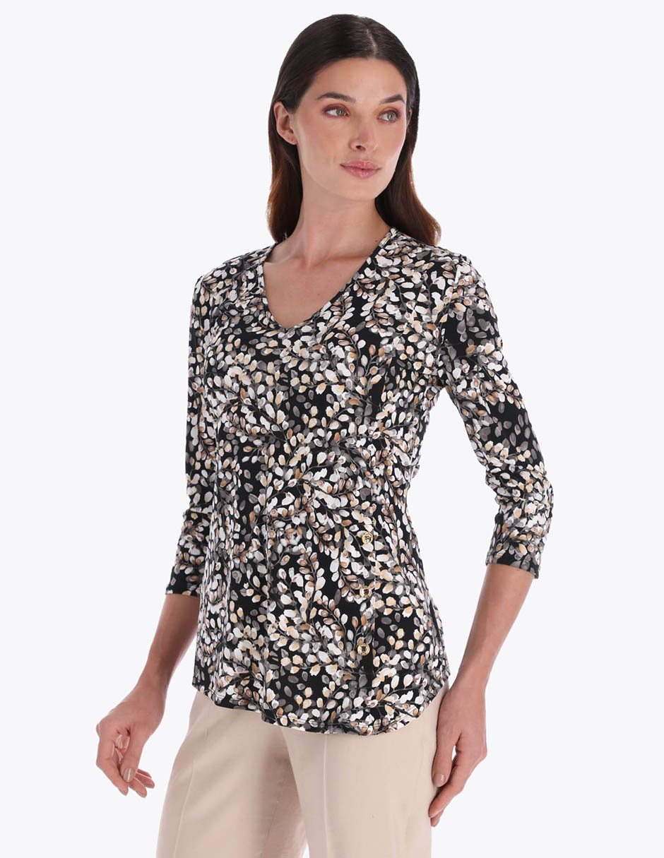 Blusa manga 3/4 para mujer