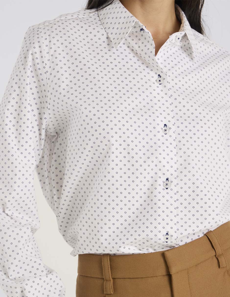 Blusa camisera manga larga para mujer 4