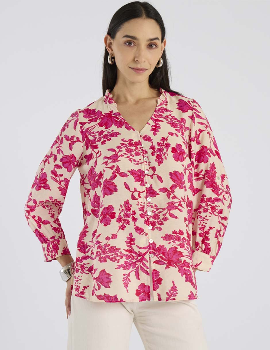 Blusa manga larga para mujer