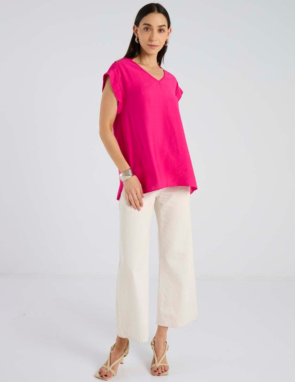 Blusa manga corta para mujer 3