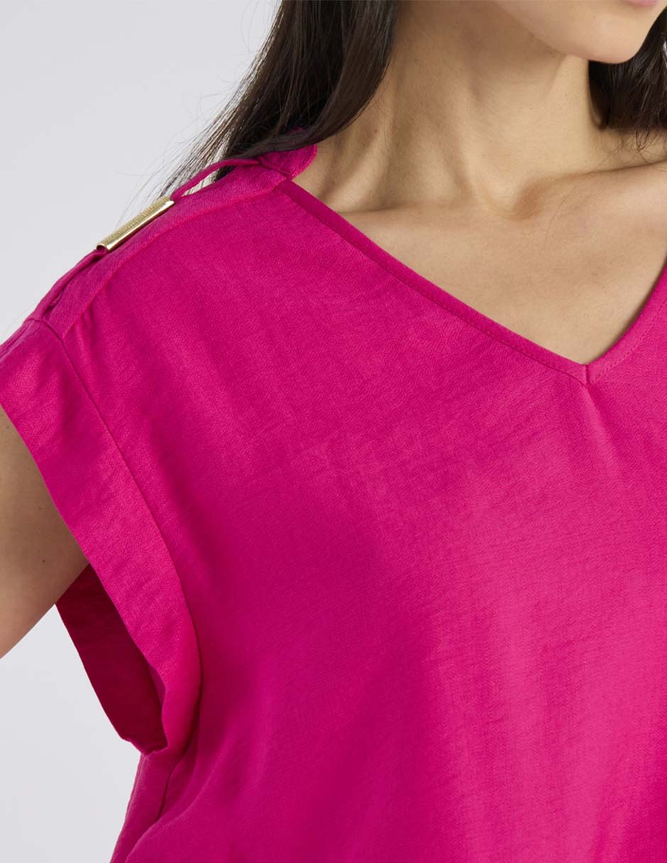 Blusa manga corta para mujer 4