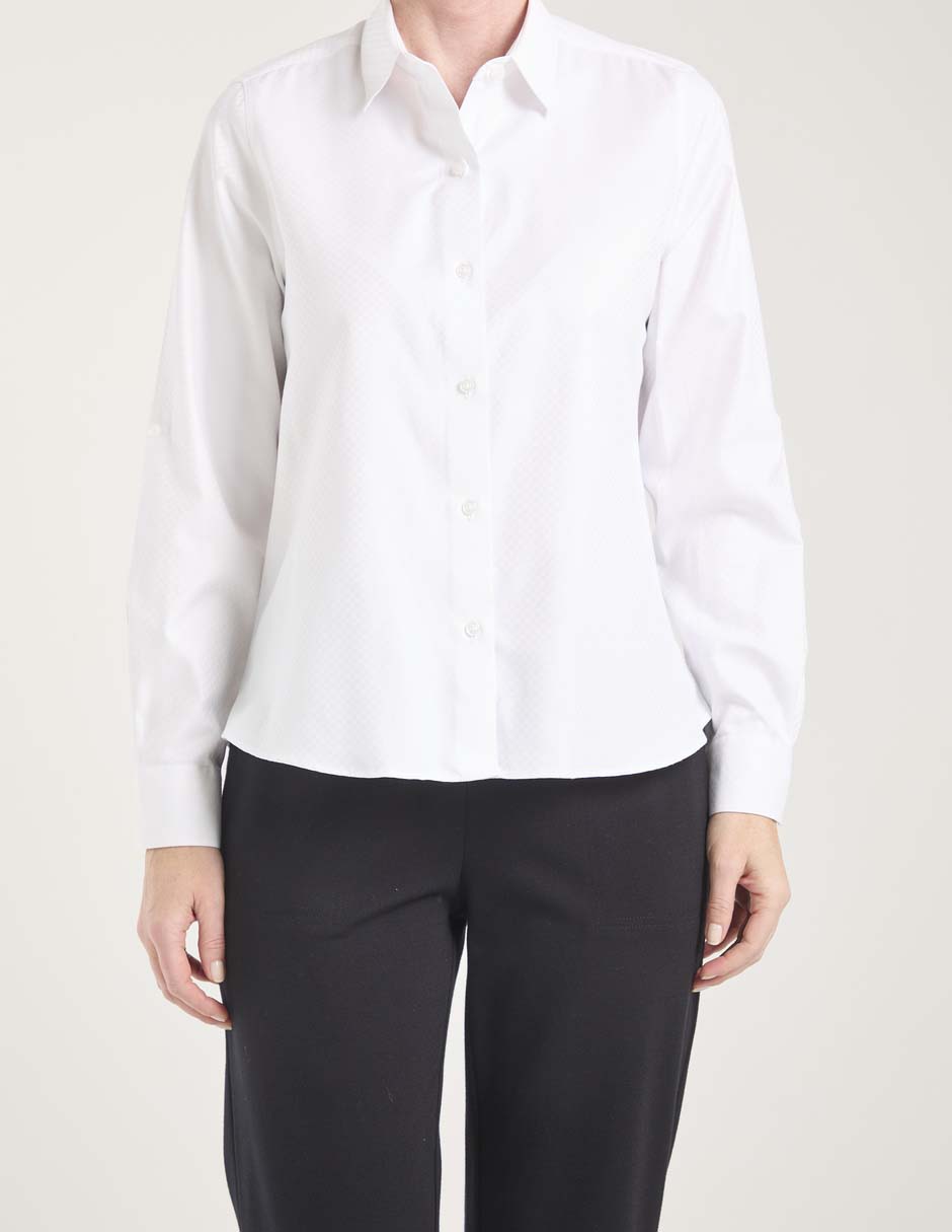 Blusa camisera manga larga para mujer 5