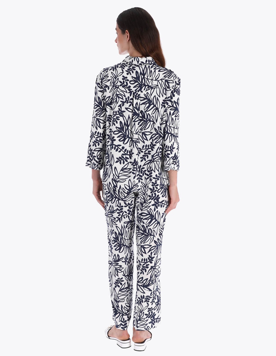 Blusa camisera manga 3/4 para mujer 2