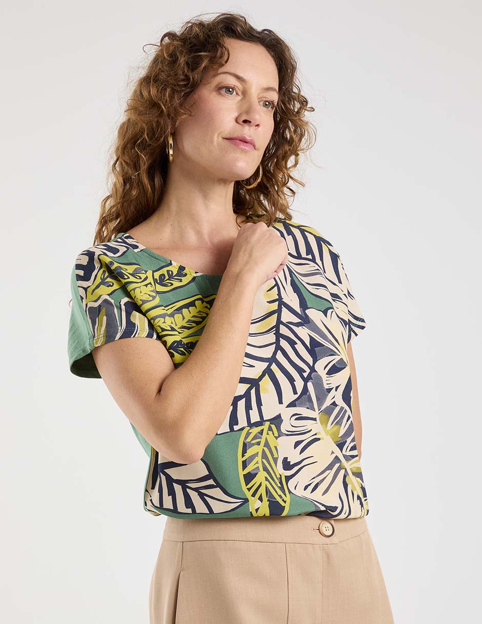 Blusa manga corta para mujer 2