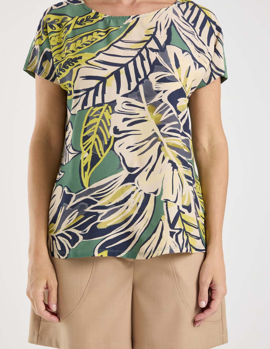 Blusa manga corta para mujer 7
