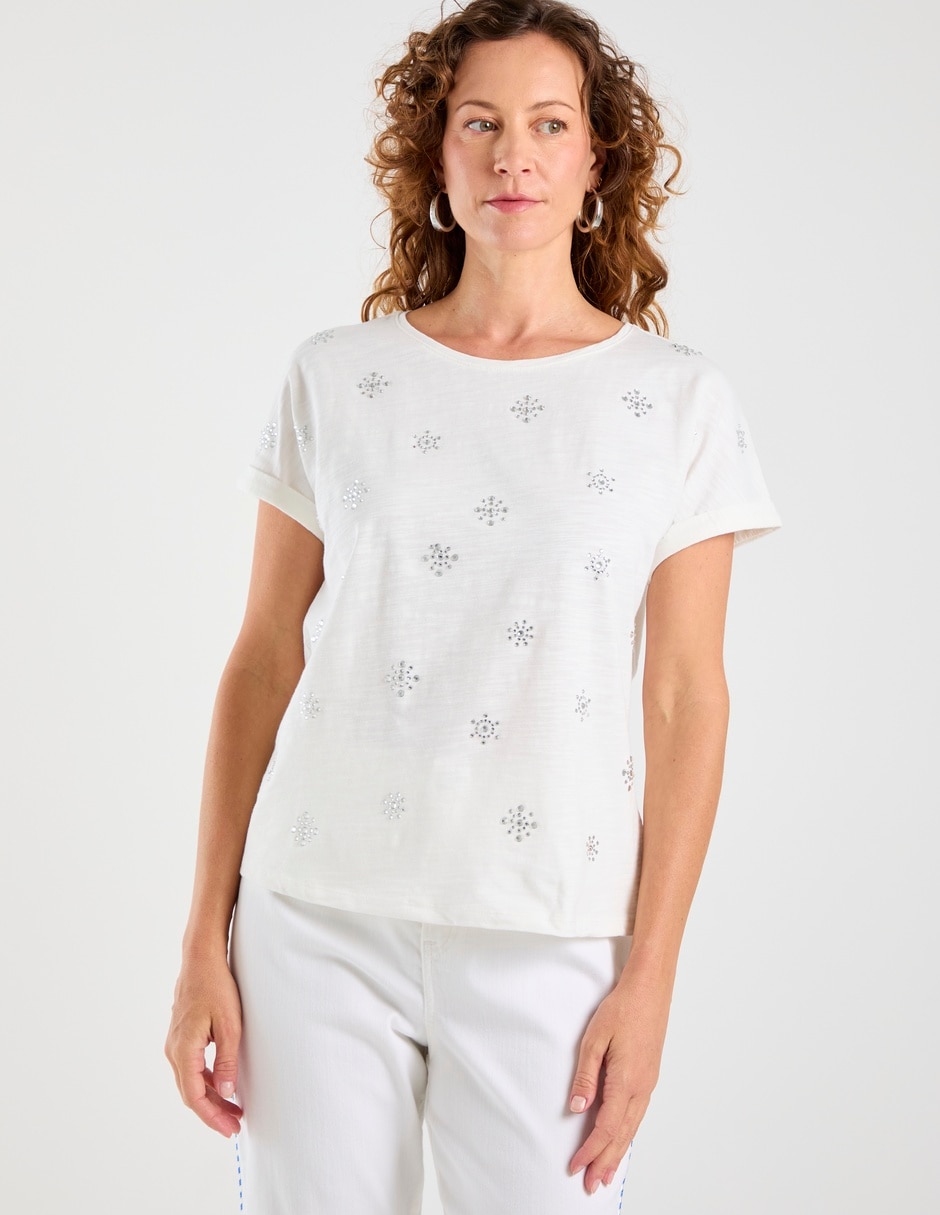 Blusa manga corta para mujer 2