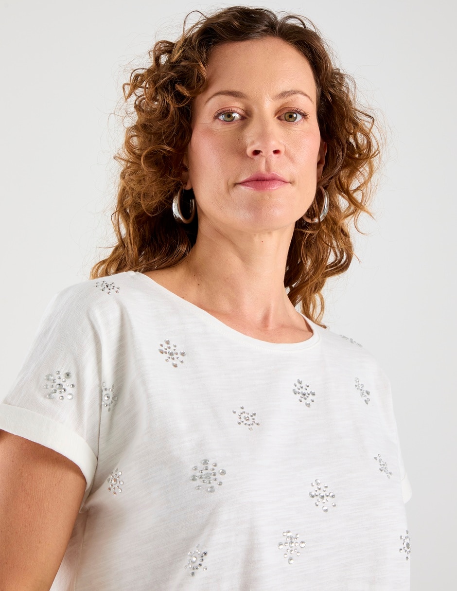 Blusa manga corta para mujer 4