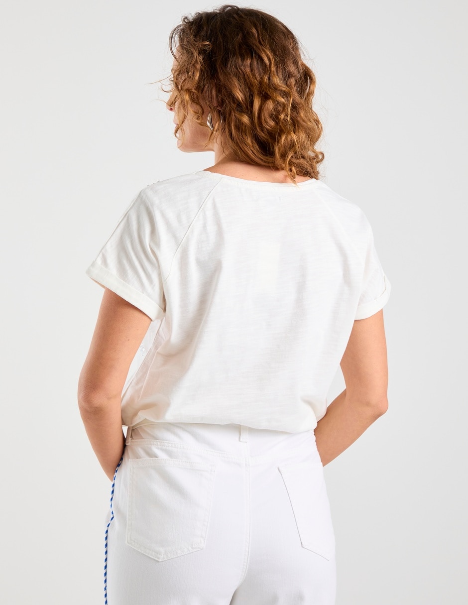 Blusa manga corta para mujer 6