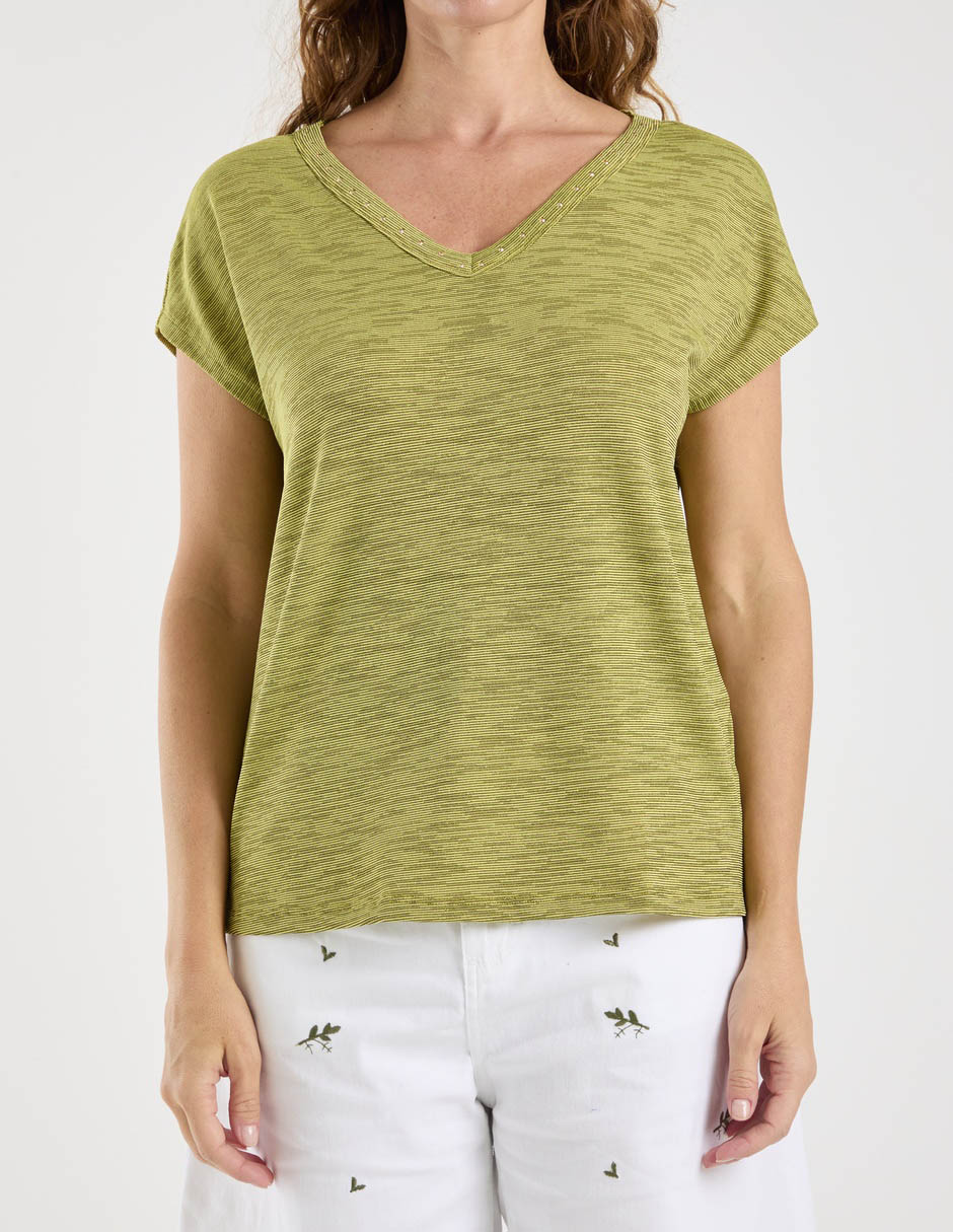 Blusa manga corta para mujer 7