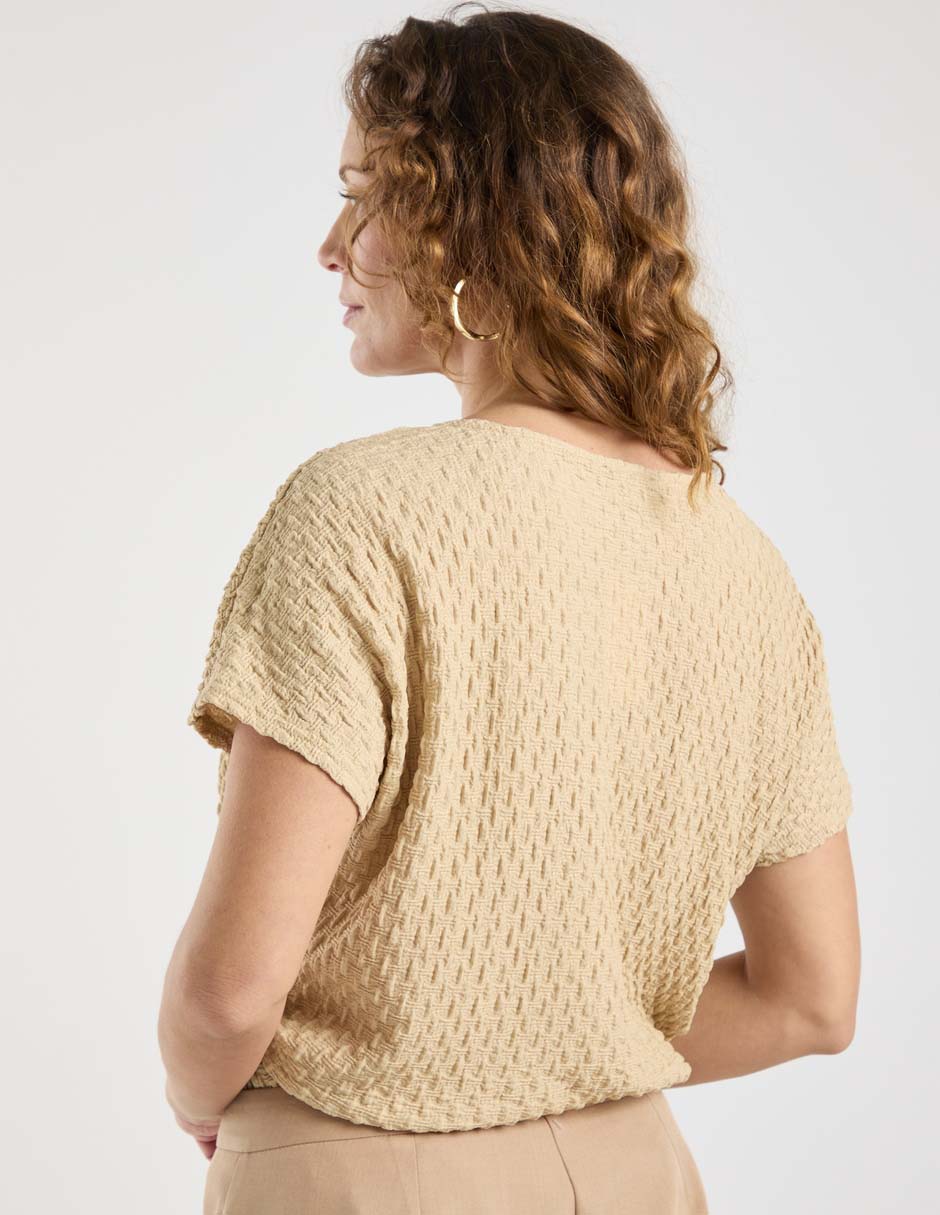 Blusa manga corta para mujer 6