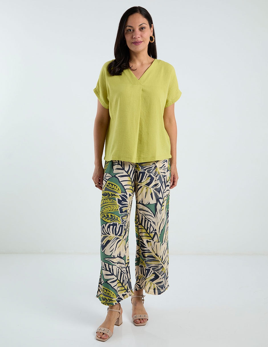 Pantalón relaxed amplio para mujer 2