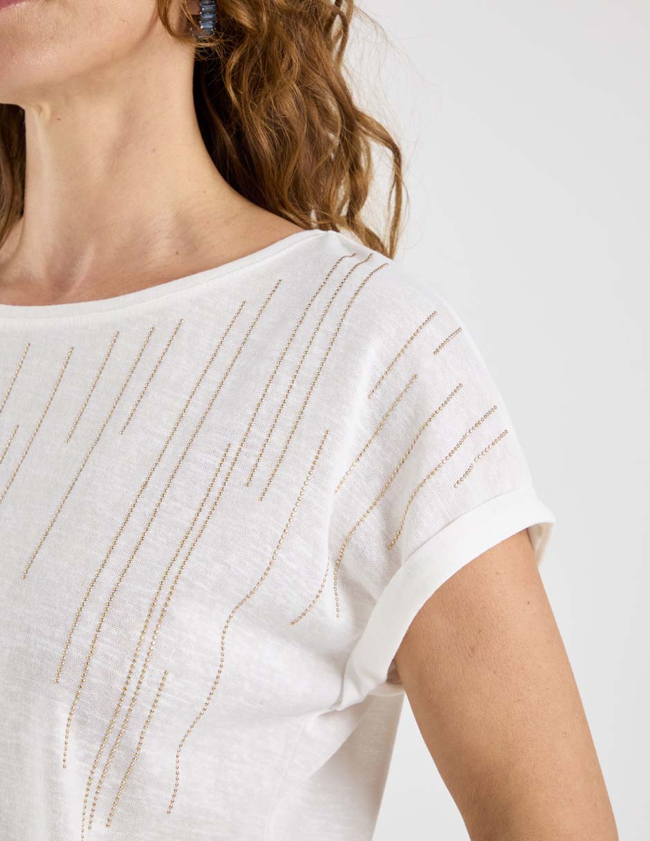 Blusa manga corta para mujer 5