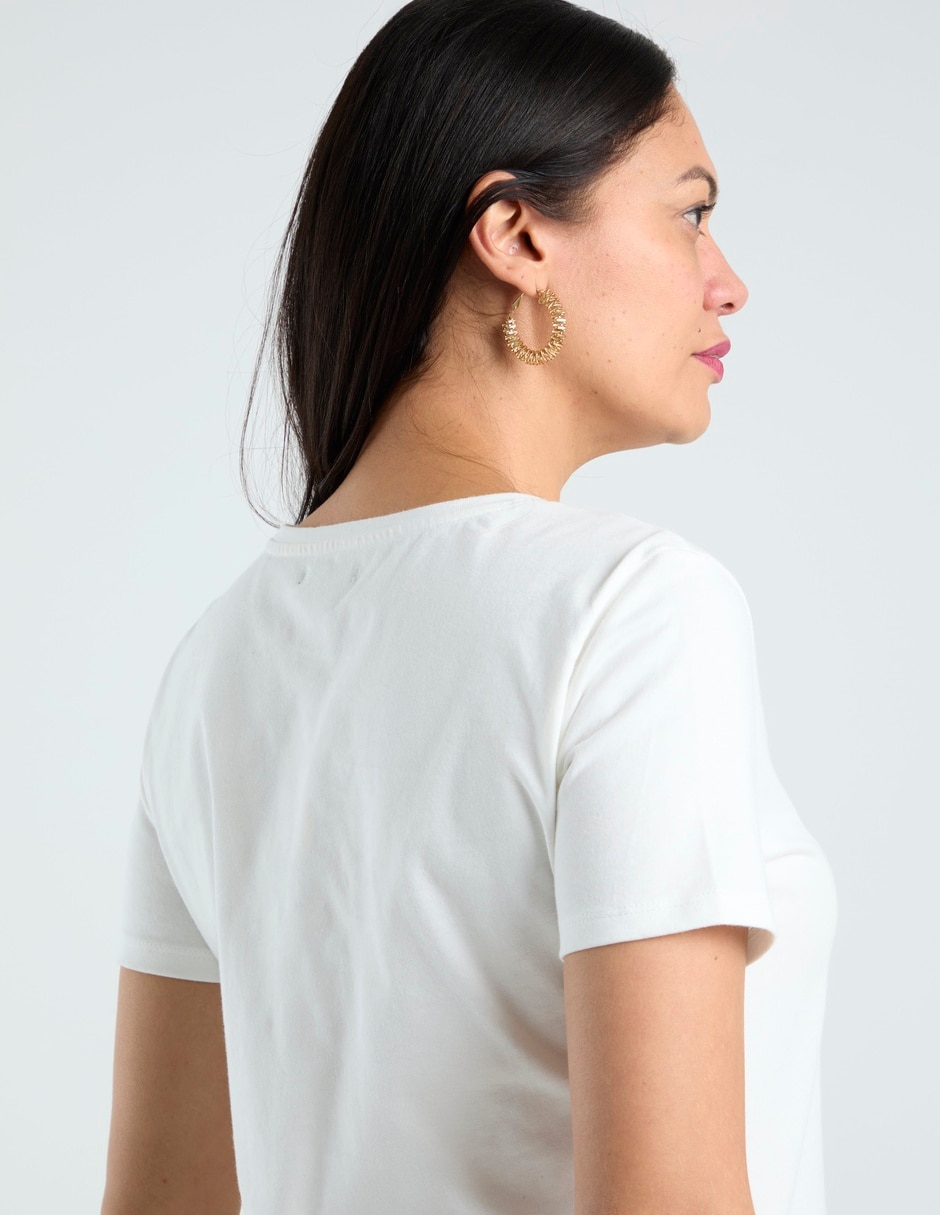 Blusa manga corta para mujer 5