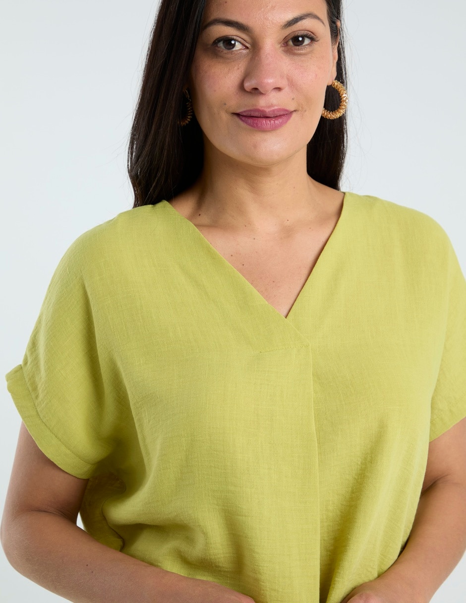 Blusa manga corta para mujer 4