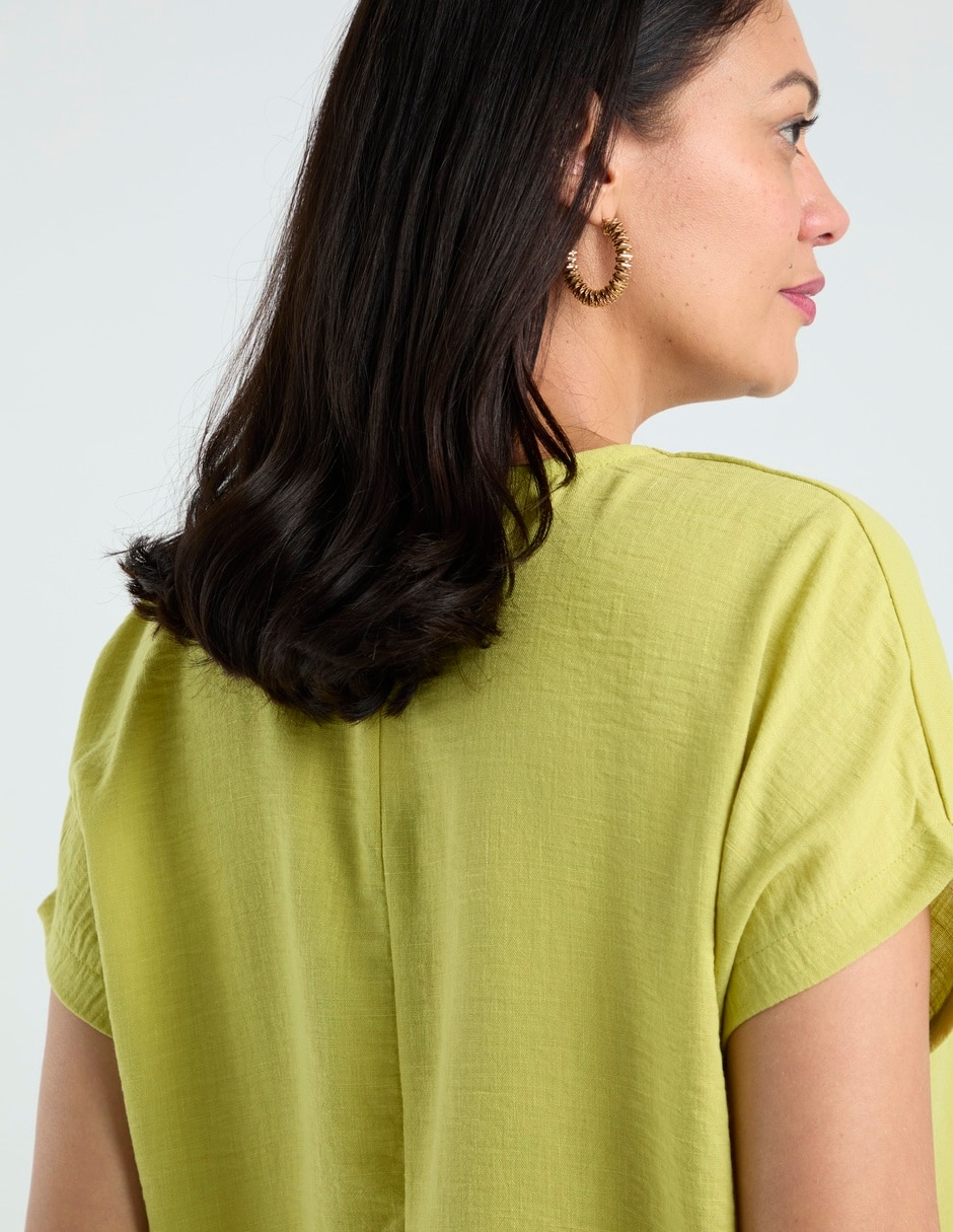 Blusa manga corta para mujer 5