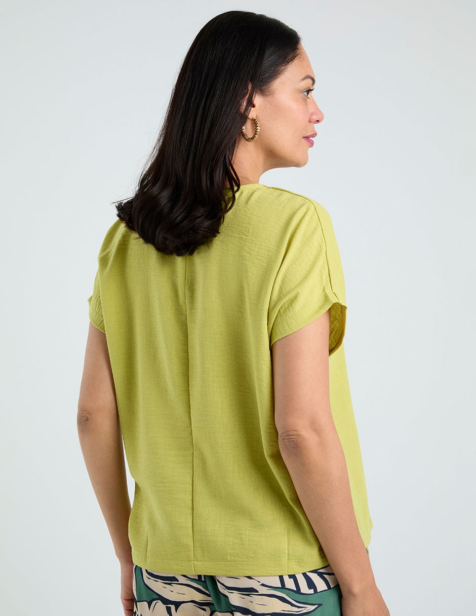 Blusa manga corta para mujer 6