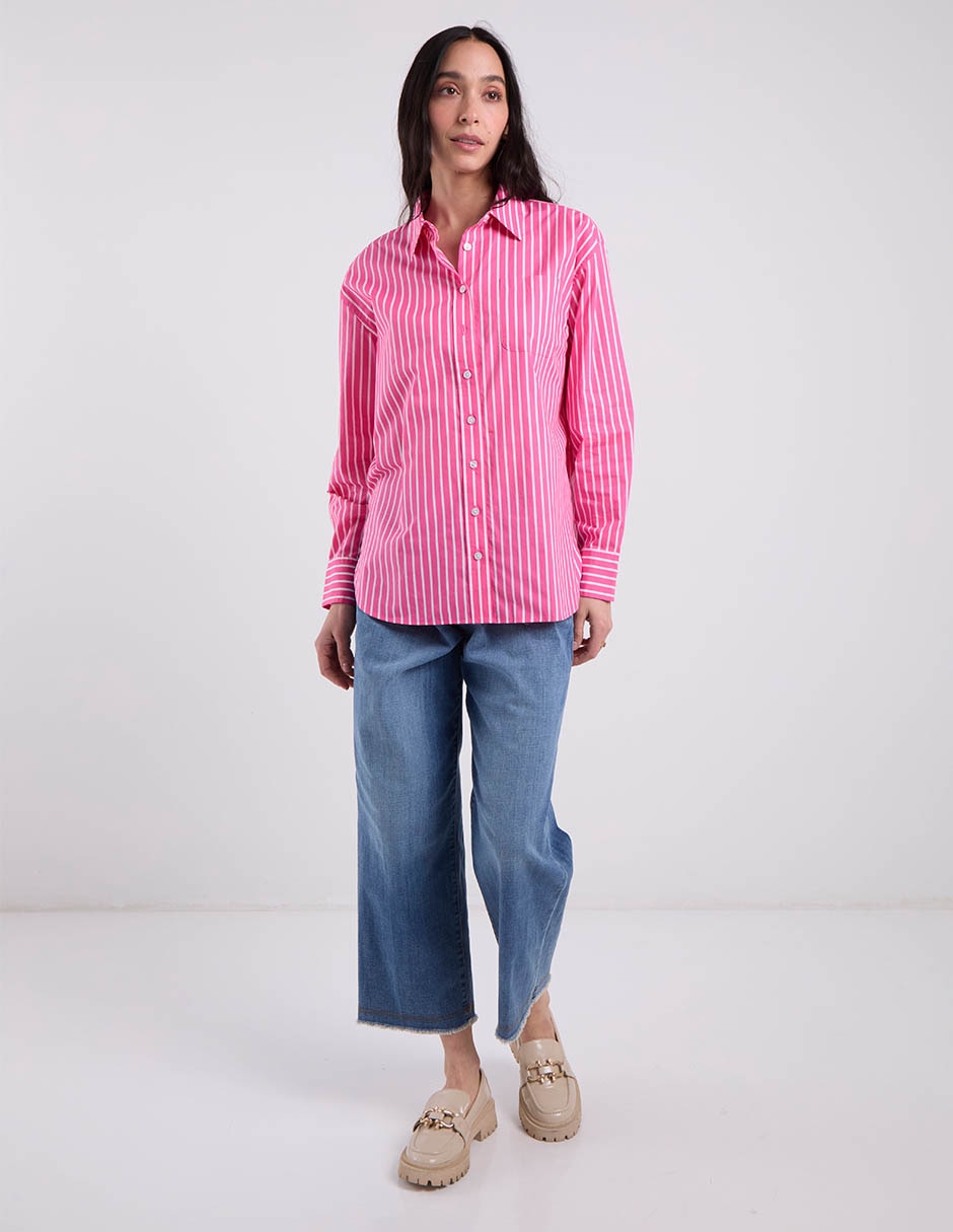 Blusa camisera manga larga para mujer 3