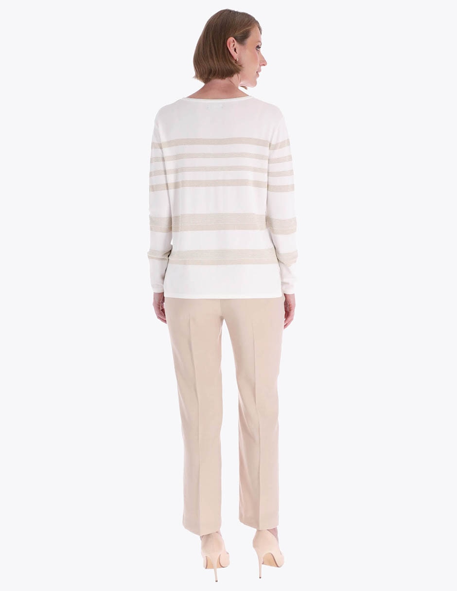 Suéter cuello redondo para mujer 2