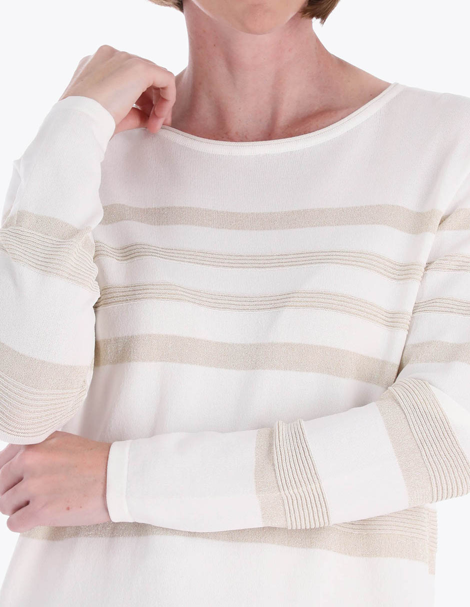Suéter cuello redondo para mujer 4