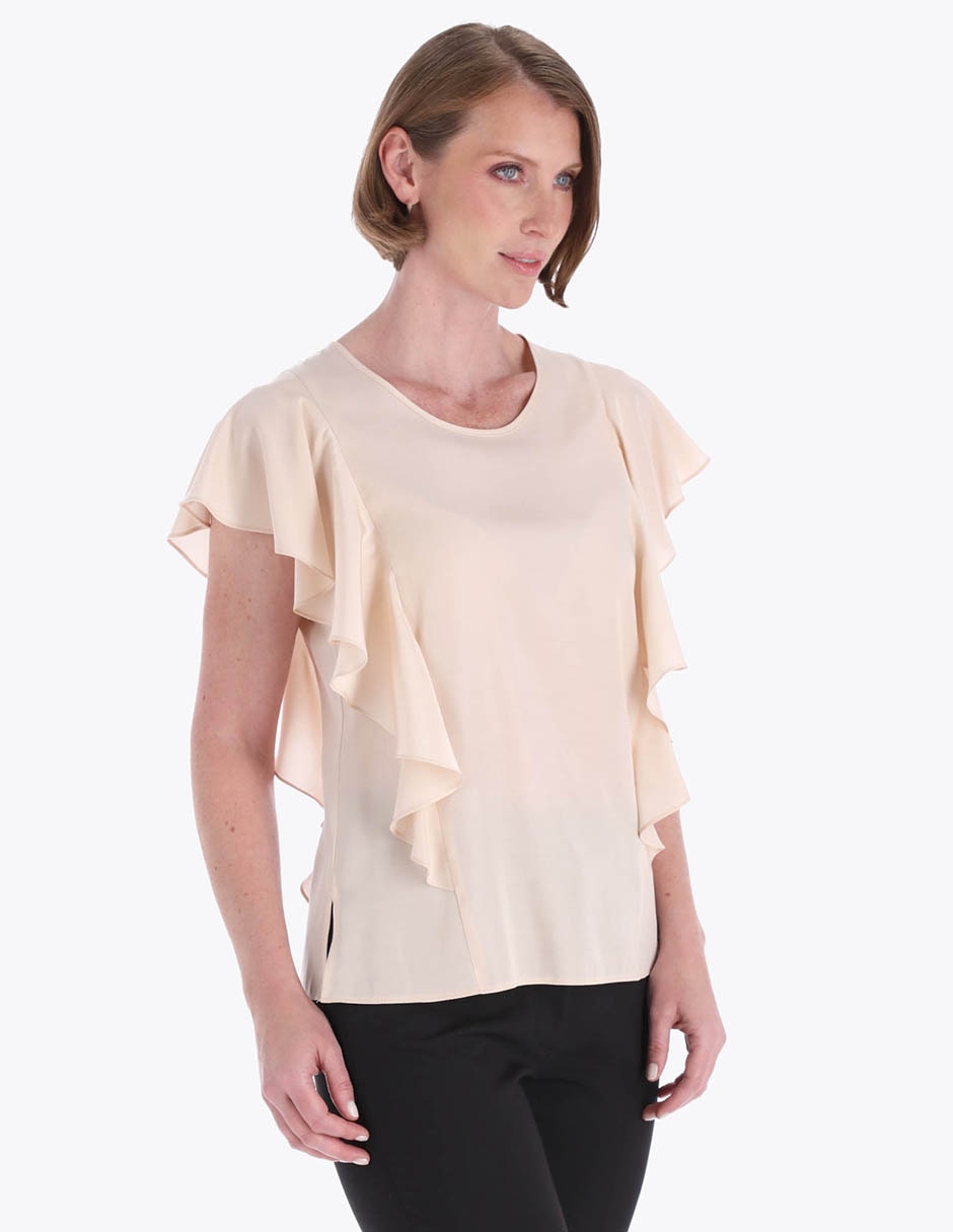 Blusa manga corta para mujer