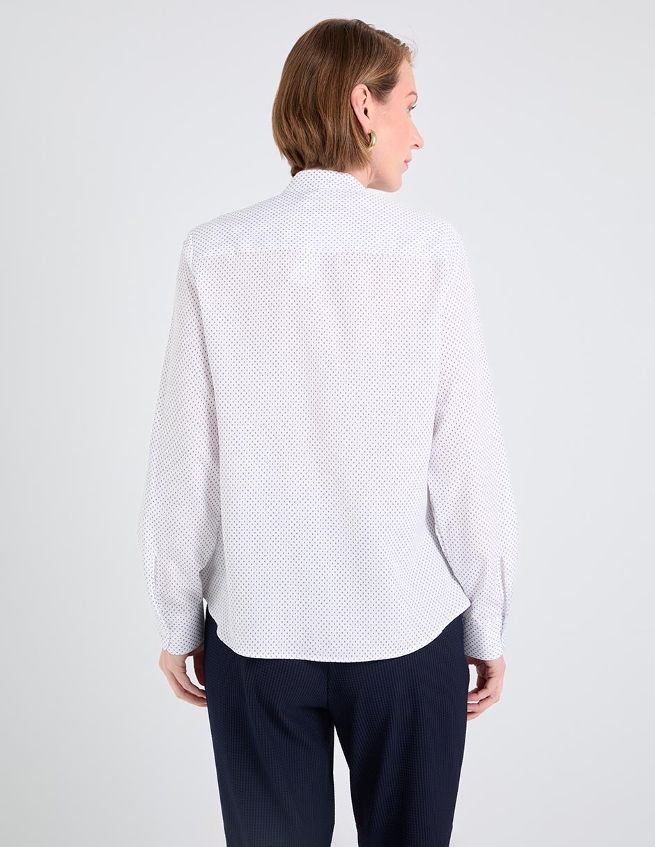Blusa camisera manga larga para mujer 2