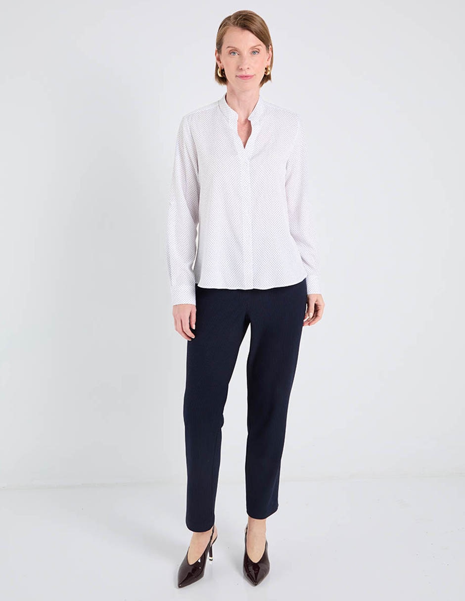 Blusa camisera manga larga para mujer 3