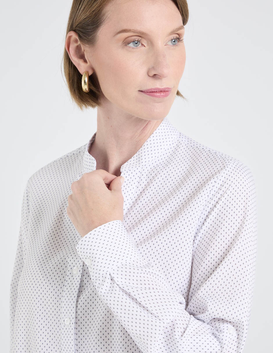 Blusa camisera manga larga para mujer 4