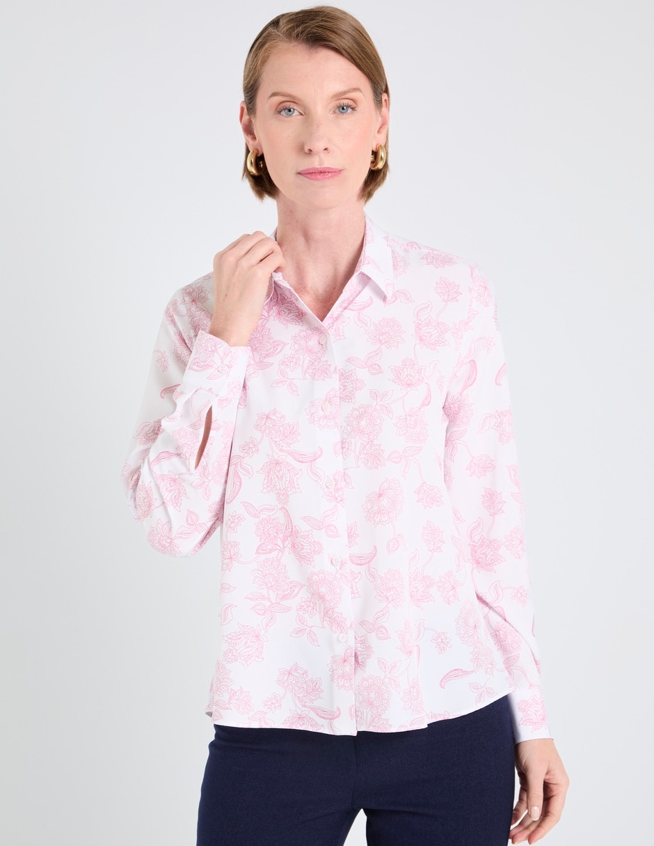Blusa camisera Lpc manga larga para mujer Blusa camisera Lpc manga larga para mujer