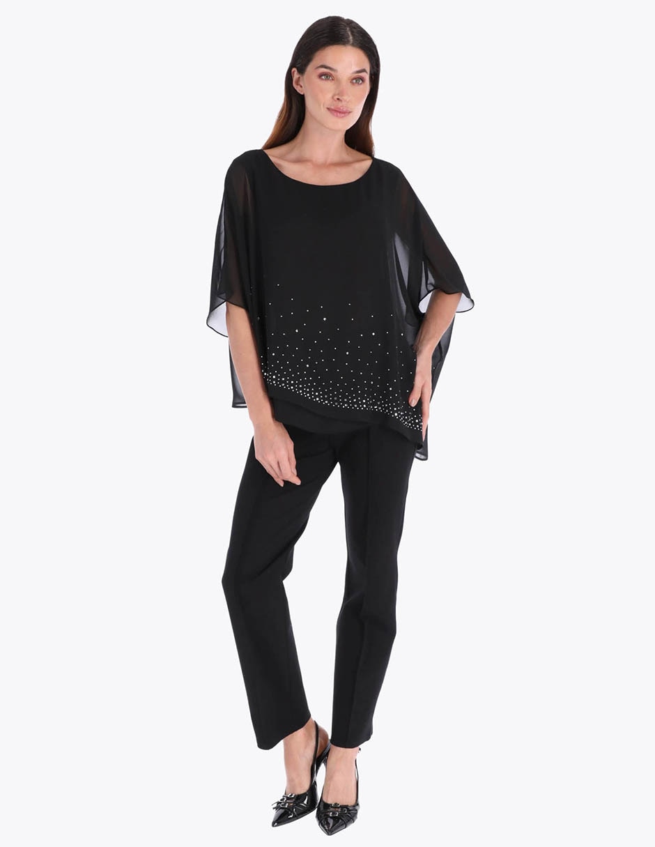 Blusa túnica manga al codo para mujer 3