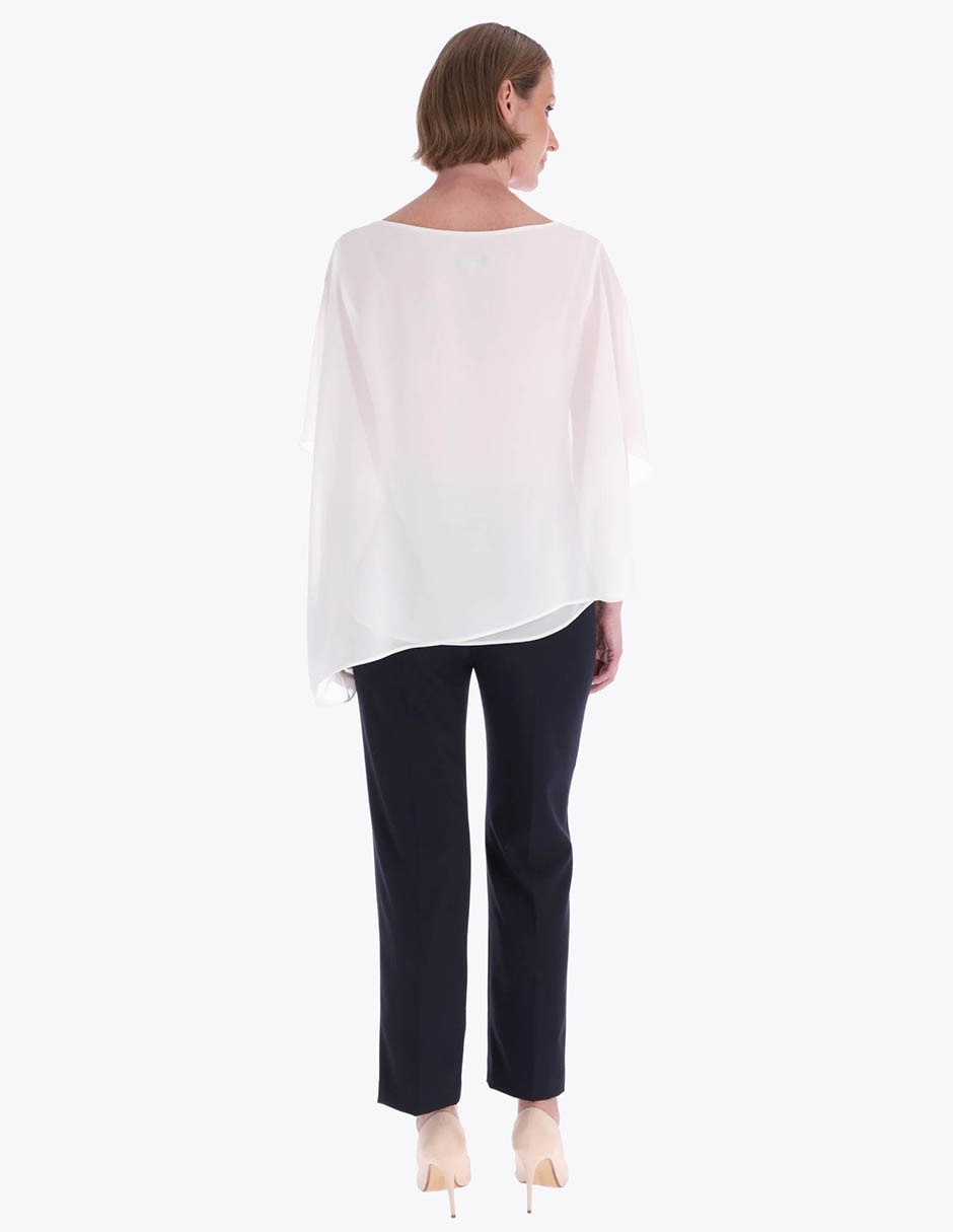 Blusa túnica manga al codo para mujer 2