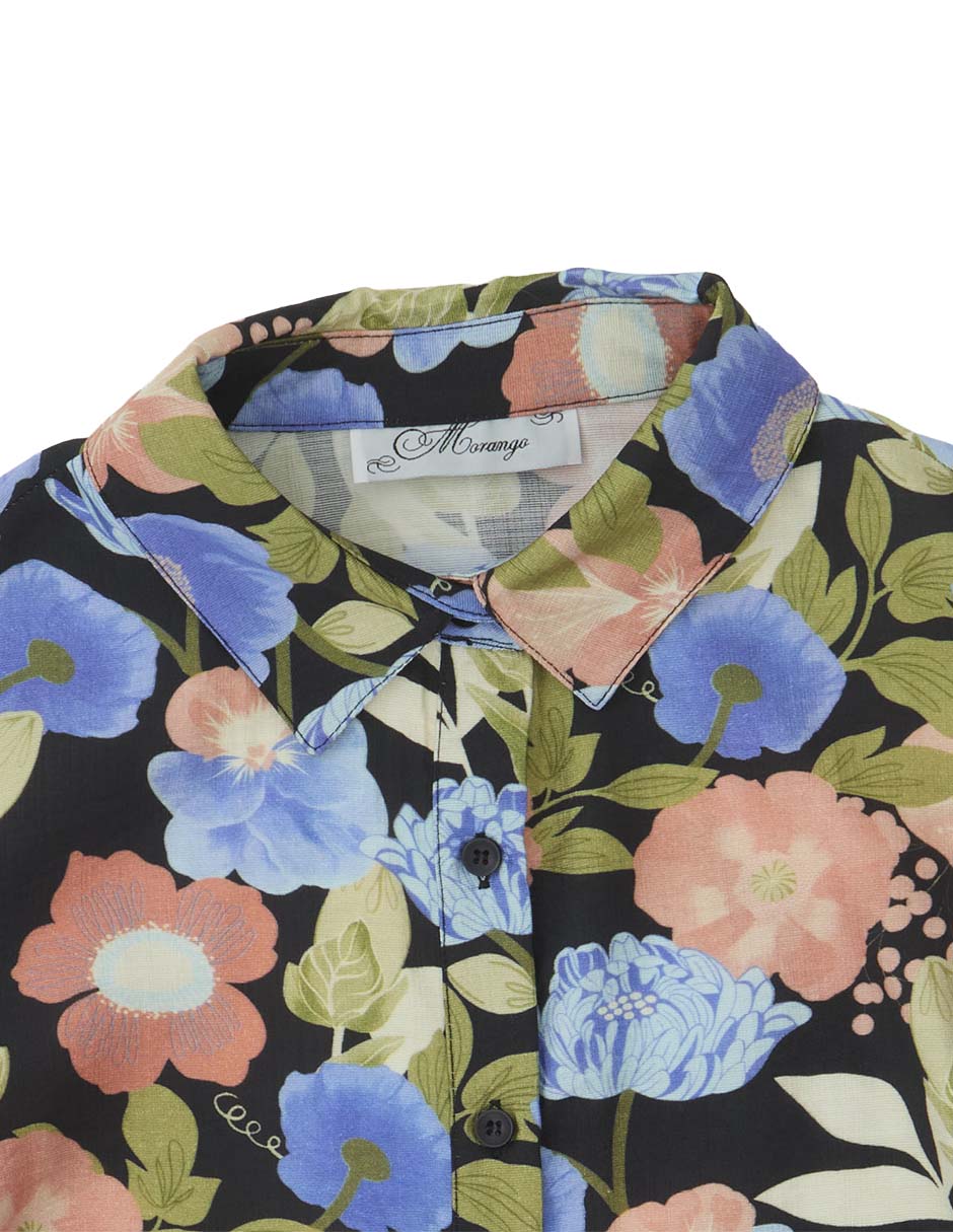 Blusa camisera manga larga para mujer 5