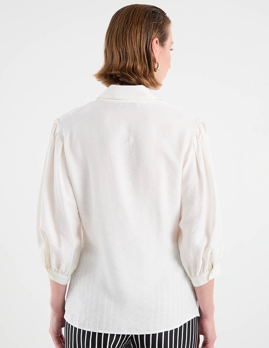 Blusa camisera manga 3/4 para mujer 2