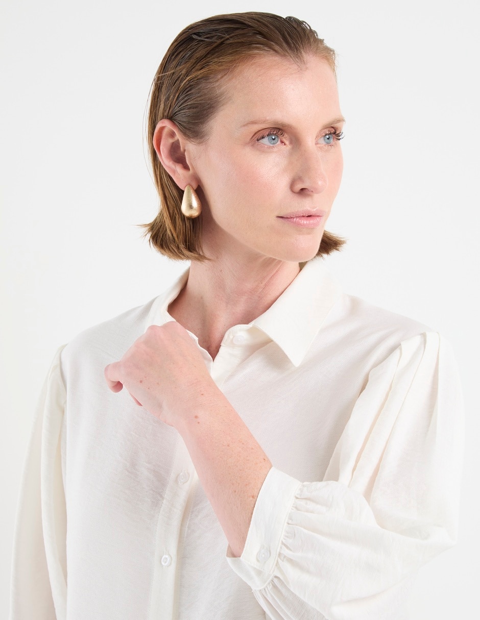 Blusa camisera manga 3/4 para mujer 4