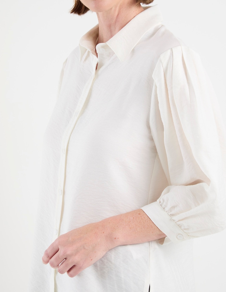 Blusa camisera manga 3/4 para mujer 5