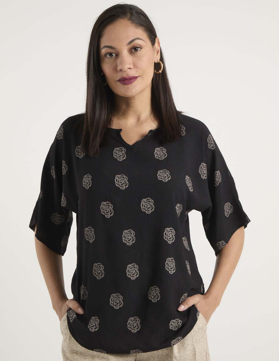 Blusa manga al codo para mujer 2